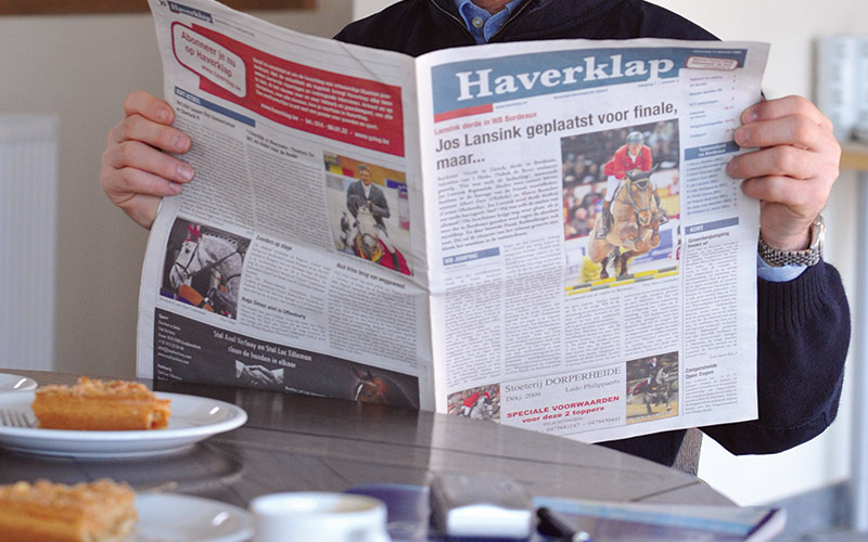 Haverklap, een hippische krant uitgegeven door Pweb Solutions.